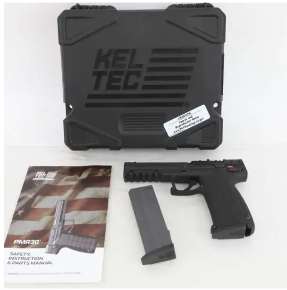 Kel-Tec PMR-30 22Mag 4.30" 30+1 2 Mags Black Polymer Grip Hard Case